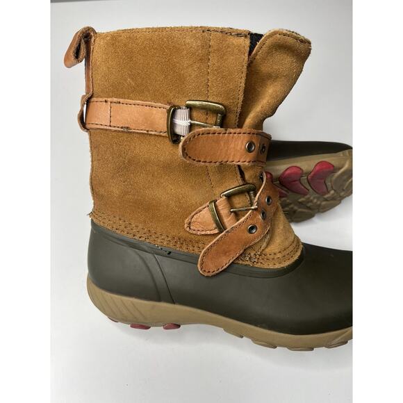 Cougar Originals Maple Creek Duck Boots Womens 10 Wheat Suede Buckle Waterproof - Picture 6 of 11